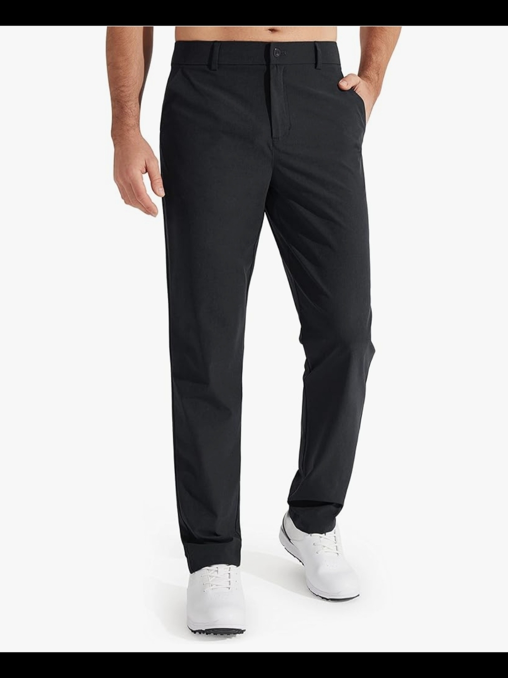 Men's Black Performance Golf Pants